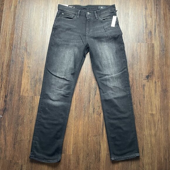 Banana Republic Jeans Mens 32x32 Black Traveler Slim Fit Stretch Denim - Picture 1 of 9